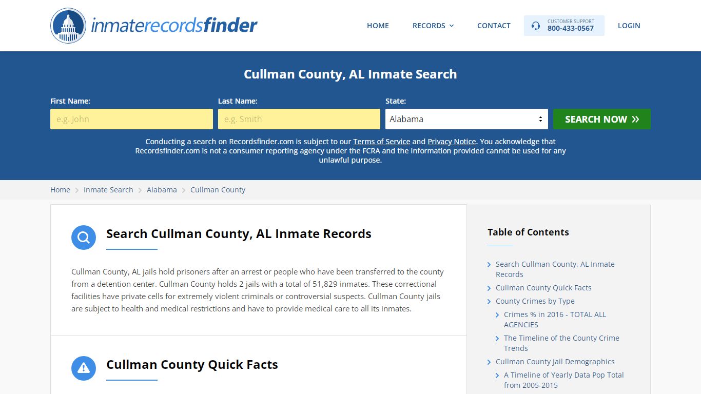 Cullman County, AL Inmate Lookup & Jail Records Online