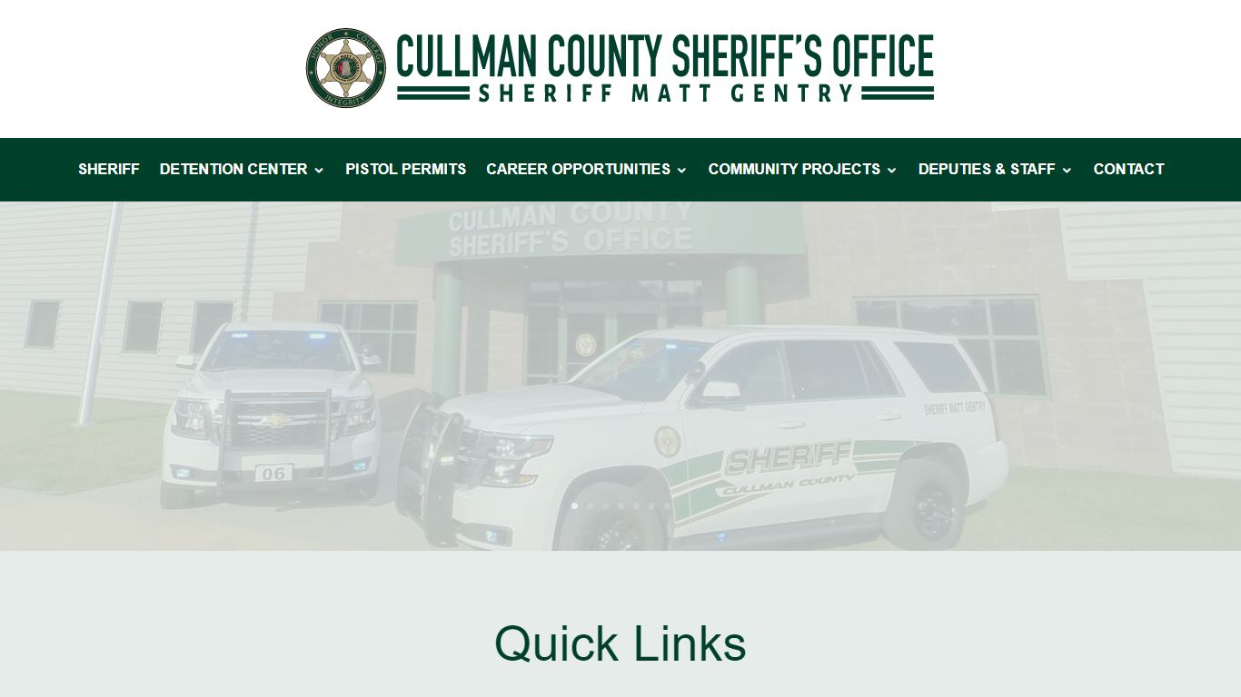 Cullman County Sheriff's Office | Sheriff Matt Gentry